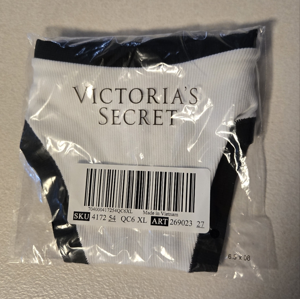 XL PINK VS THONG PANTY RIBBED